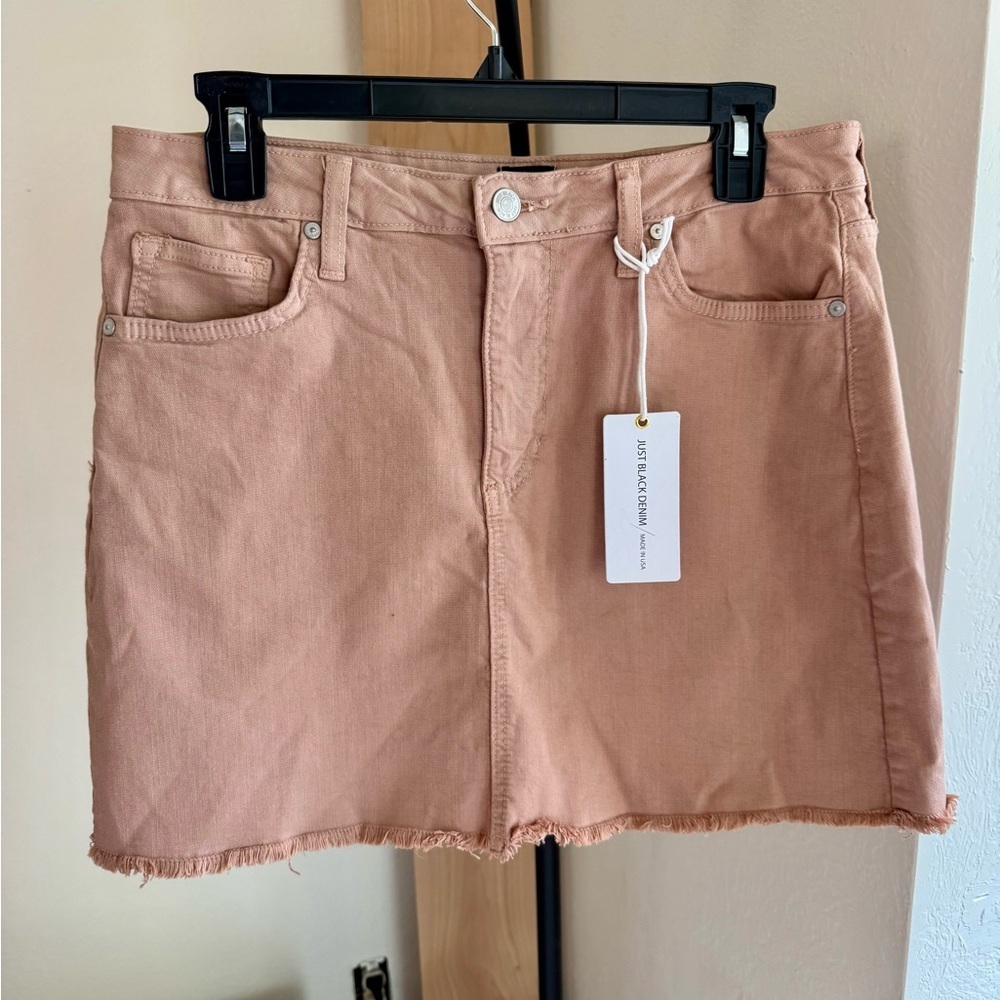 NWT Just Black Mauve Pink Mini Skirt